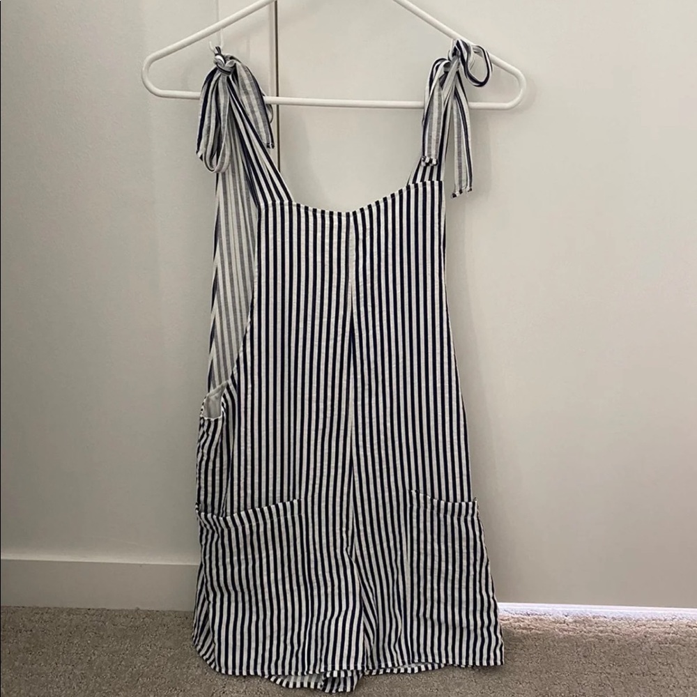Striped Tie Playsuit